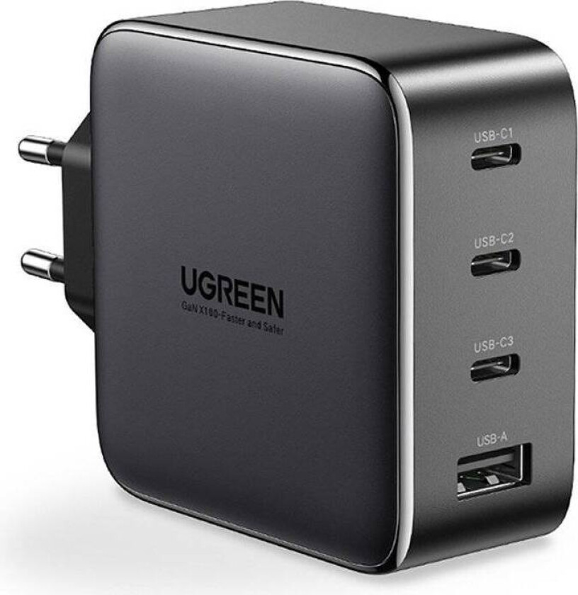 Nexode GaN 100W Quad USB Charger - Black