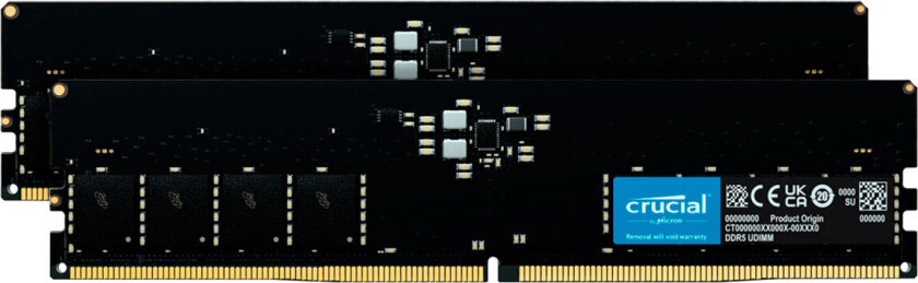 Classic DDR5-5600 - 64GB - CL46 - Dual Channel (2 stk) - AMD EXPO - Svart