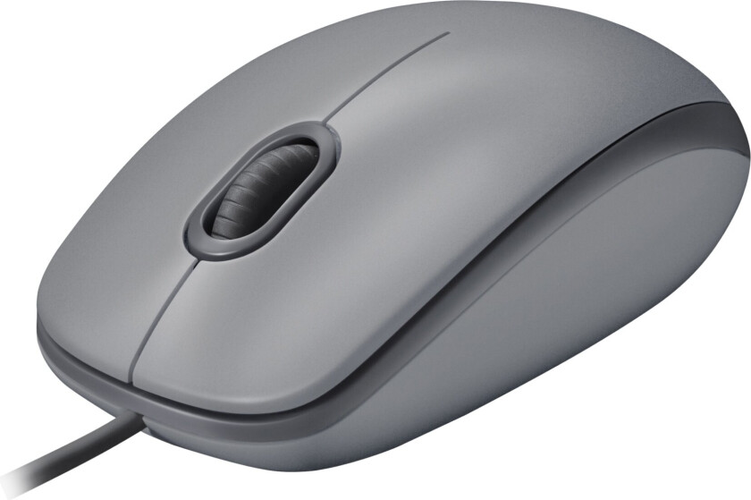 M110 Silent - mouse - USB-A - mid grey - Mus - Optisk - 3 knapper - Grå