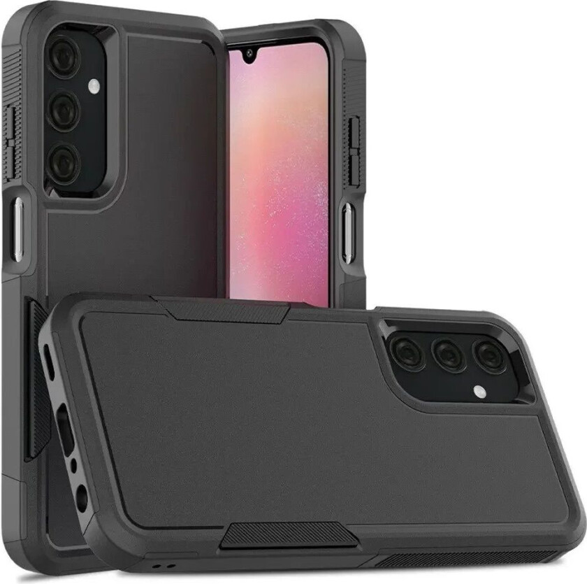 STREETZ Samsung Galaxy A25 (5G) Hybrid Håndverker Plast Deksel - Svart