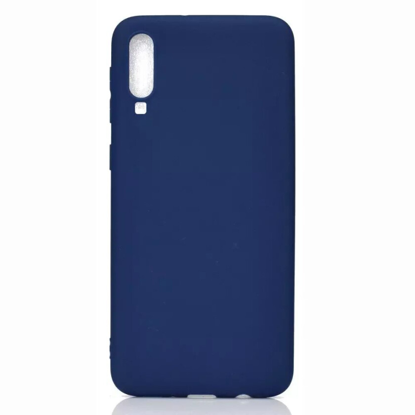 Samsung Galaxy A70 Mat Fleksibel Plast Deksel - Blå