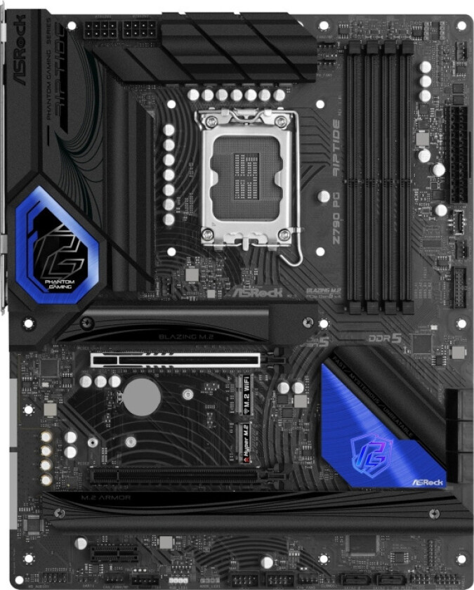 Z790 PG Riptide Hovedkort - Intel Z790 - Intel LGA1700 socket - DDR5 RAM - ATX