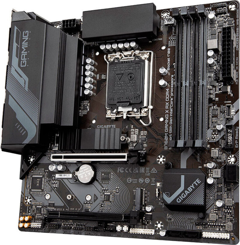 B760M GAMING X AX DDR4 Hovedkort - Intel B760 - Intel LGA1700 socket - DDR4 RAM - Micro-ATX