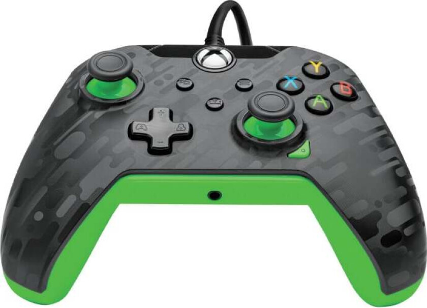 Wired Controller - Electric Carbon & Green - Gamepad - Microsoft Xbox Series S