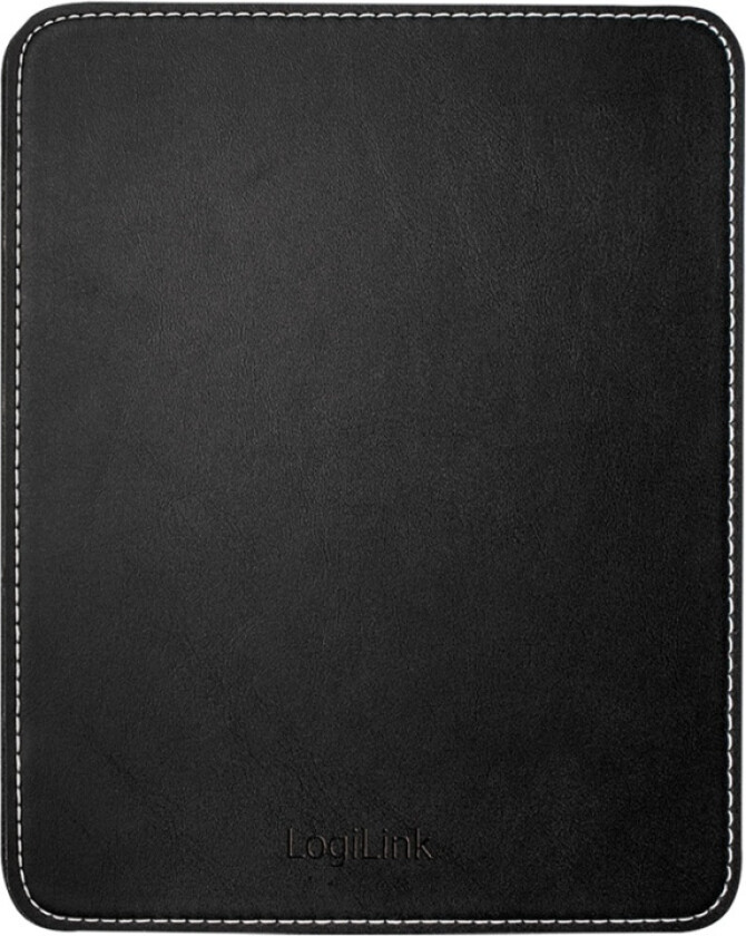 Mousepad in leather design black