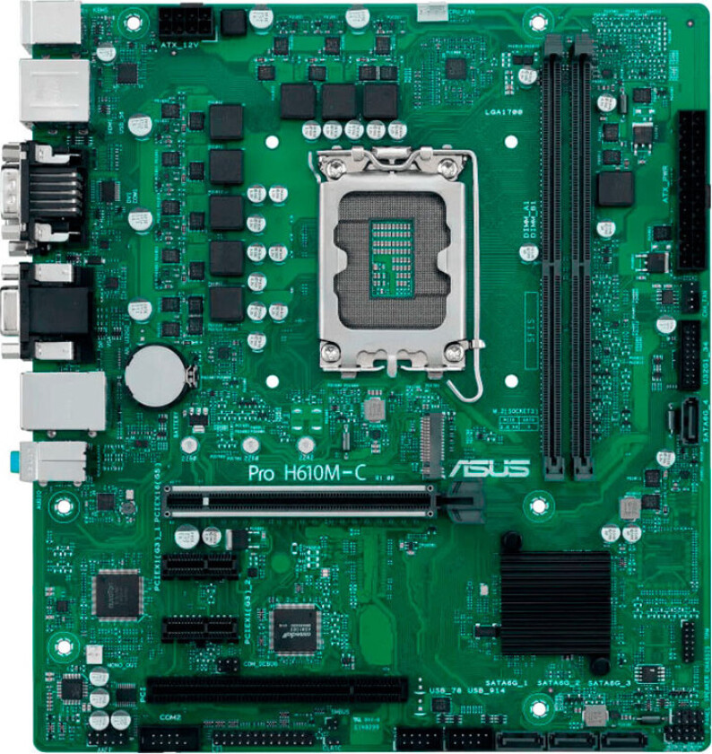 Pro H610M-C-CSM Hovedkort - Intel H610 - Intel LGA1700 socket - DDR5 RAM - Micro-ATX