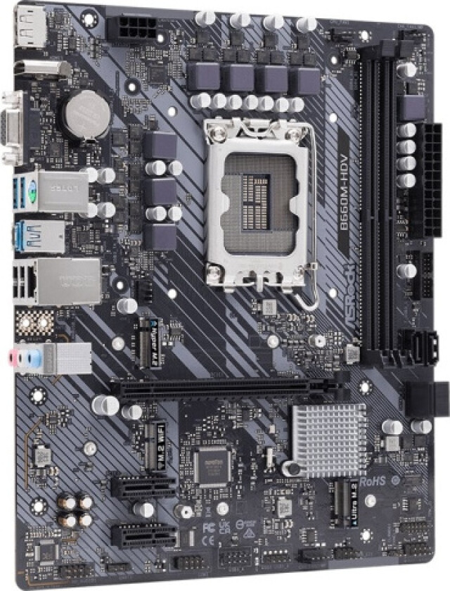 B660M-HDV Hovedkort - Intel B660 - Intel LGA1700 socket - DDR4 RAM - Micro-ATX