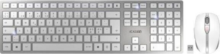 DW 9100 - Tastatur & Mussett - Nordisk - Hvit