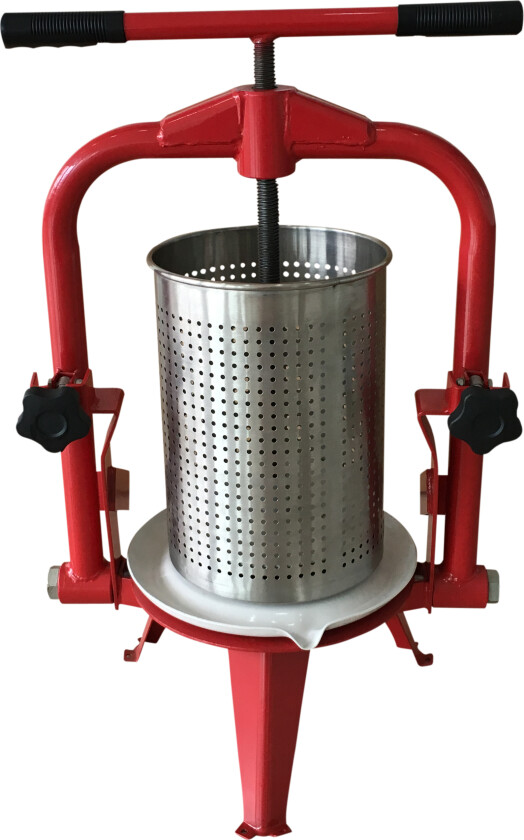 Fruktpresse - rustfri - 14 liter.