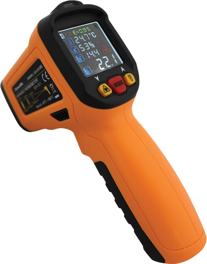 Infrared thermometer w/circular laser (-30c° - 800°c)