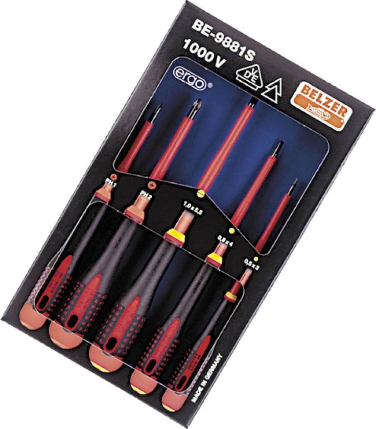 Ergo Electrician Screwdriver set 5-piece Slot Phillips