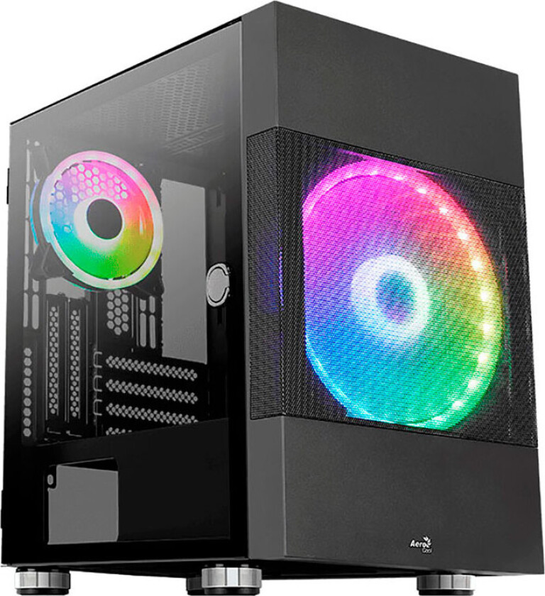 Atomic-G-BK-v2 - Tempered Glass Edition - MT - micro ATX - Kabinett - Tower - Svart