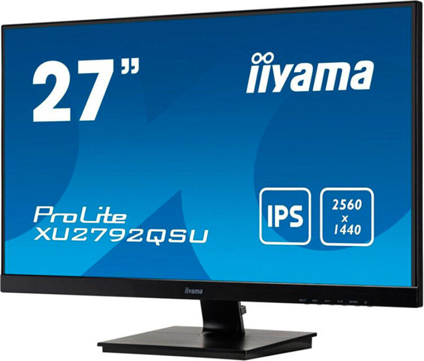 27" iiyama ProLite XU2792QSU-B1 QHD 70Hz USB Hub Speakers - 5 ms - Skjerm