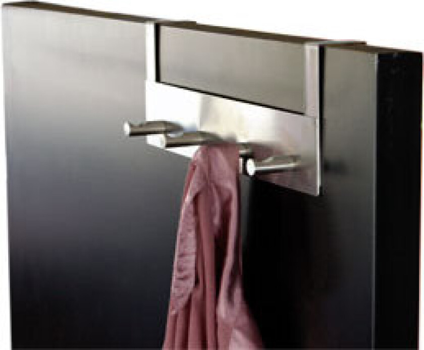 Home>it Knaggrekke til dør 4 knagger - rustfritt stål