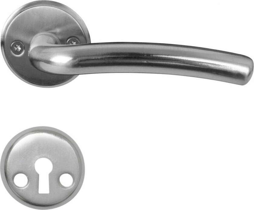 Home>it Dørhåndtak i matt krom - L-fasong