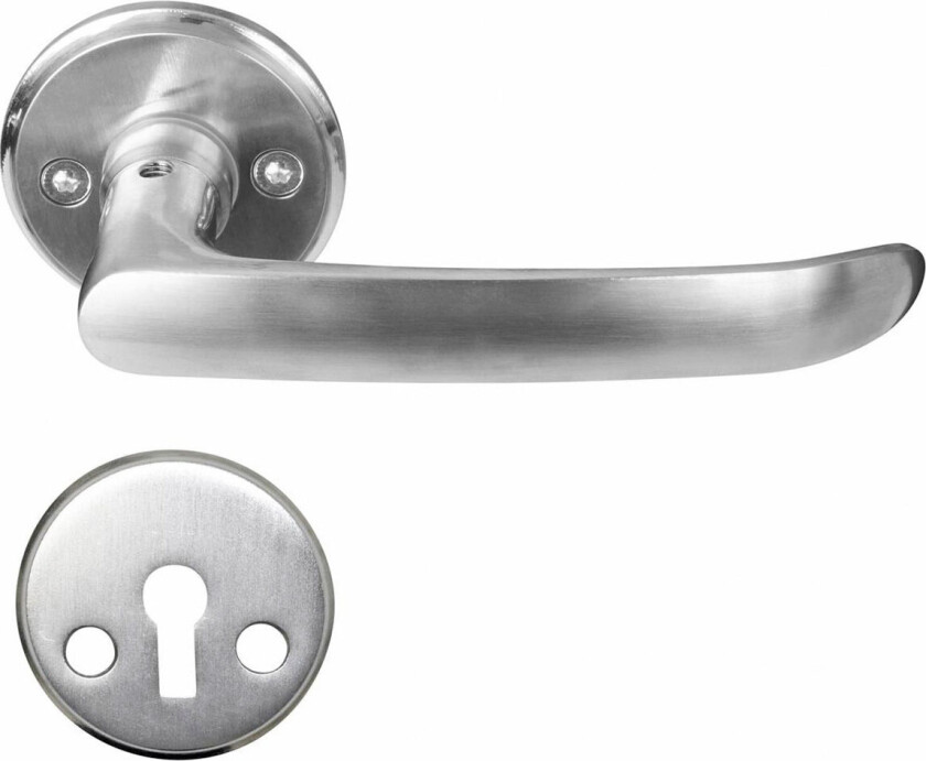 Home>it Dørhåndtak i matt krom - L-håndtak