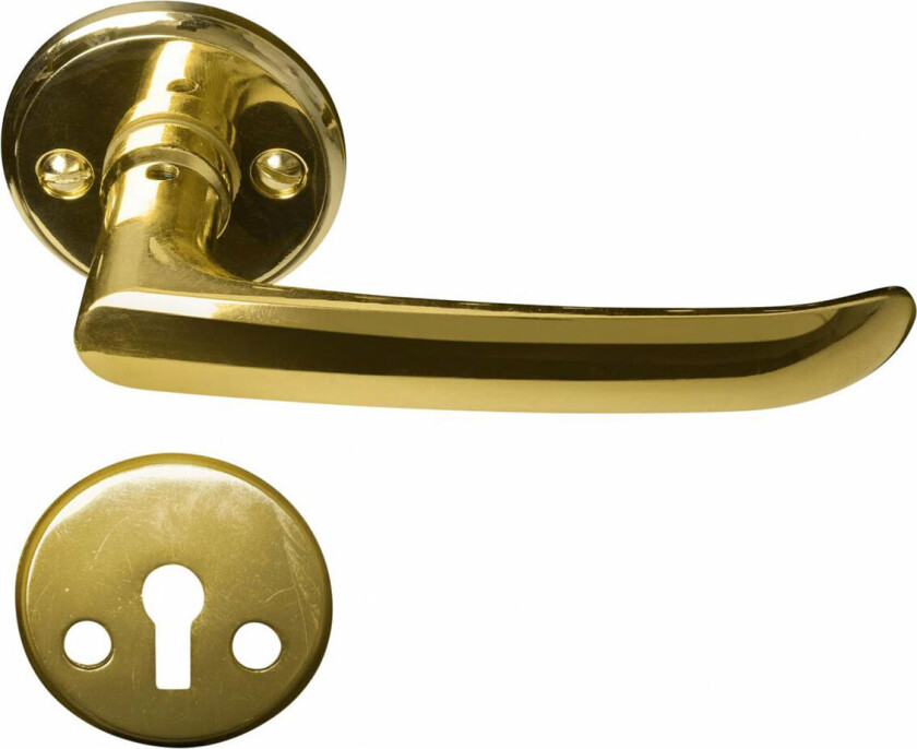 Home>it Dørhåndtak i messing - L-håndtak