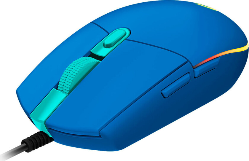 G102 LIGHTSYNC - Blue - Gaming mus - Optisk - 6 - Svart med RGB-lys
