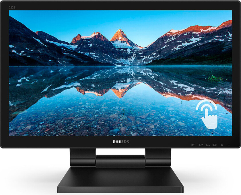22" Philips B Line 222B9T Touchscreen Speakers - 1 ms - Skjerm