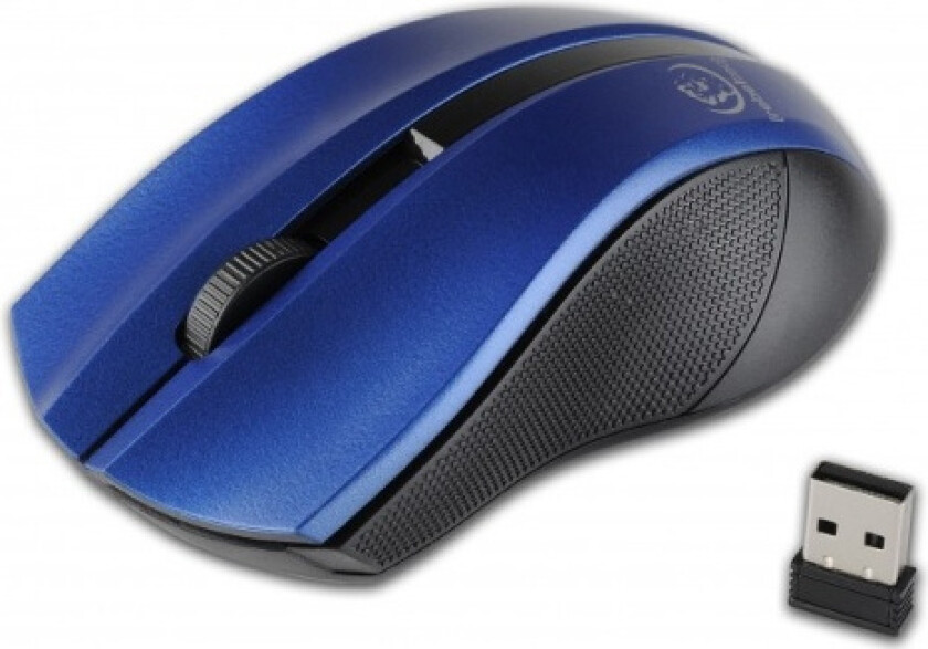 Galaxy - mouse - 2.4 GHz - blue - Mus - Optisk - 3 knapper - Blå