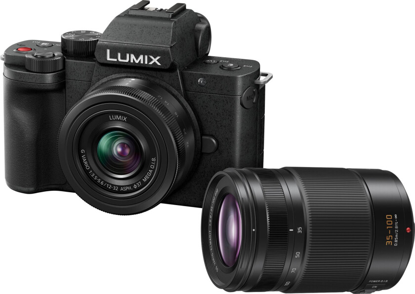 Panasonic Lumix DC-G100D-kamera + 2x objektiv (12-32)