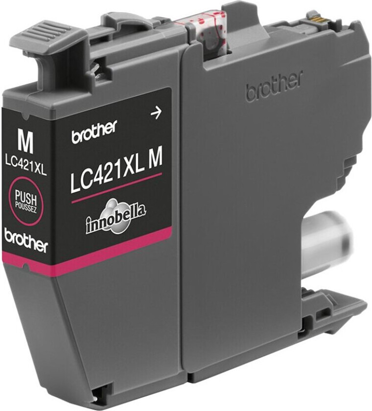 Brother LC 421XLM blekkpatron (500 sider) Magenta