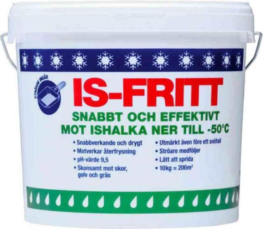 Is-fritt Veisalt 10kg Bøtte