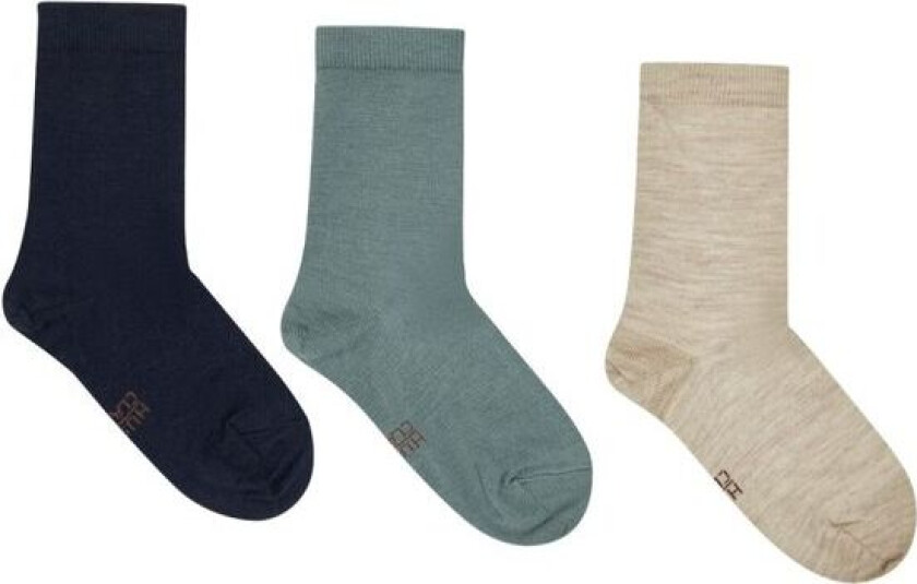 - Sokker 3-pk Ull/ Bambus Foty More Navy