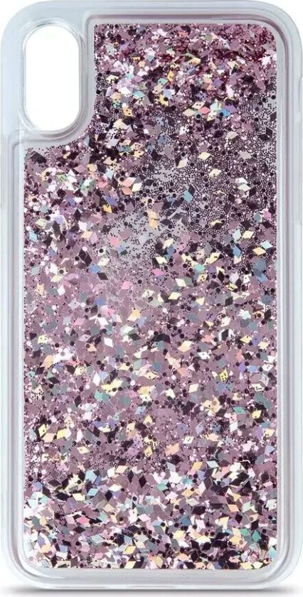 Samsung Galaxy S23 Ultra Gjennomsiktig Glitter Deksel - Rosa