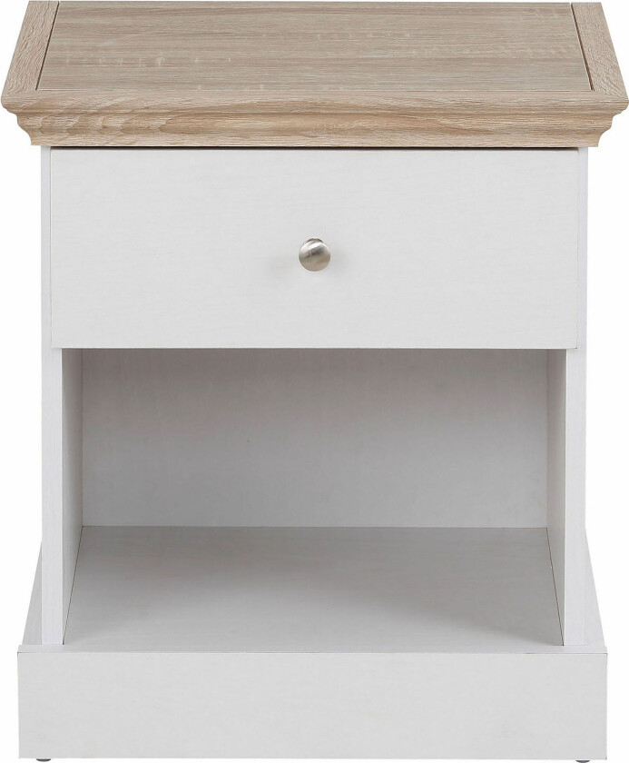 Dareia Nattbord 45 cm - Hvit / Brun