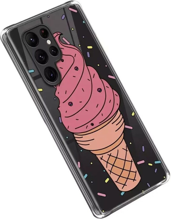 Samsung Galaxy S23 Ultra Fleksibelt Deksel i TPU plast - Is