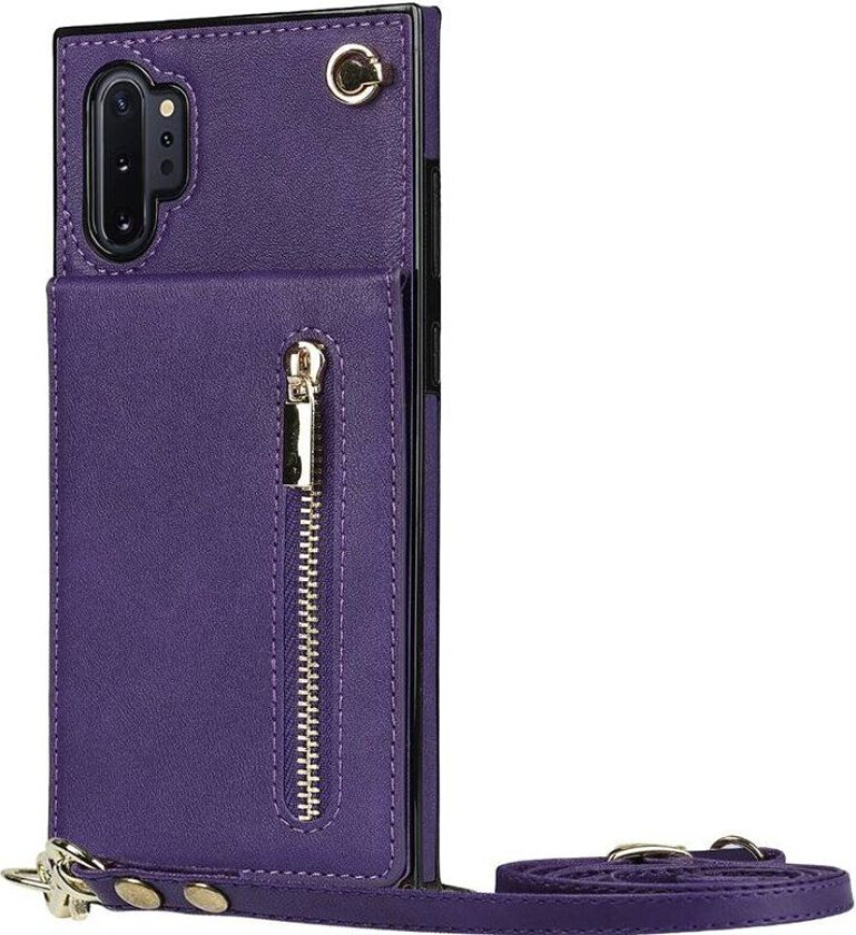 Zipper halskjede deksel Samsung Galaxy Note 10 Plus - Lilla