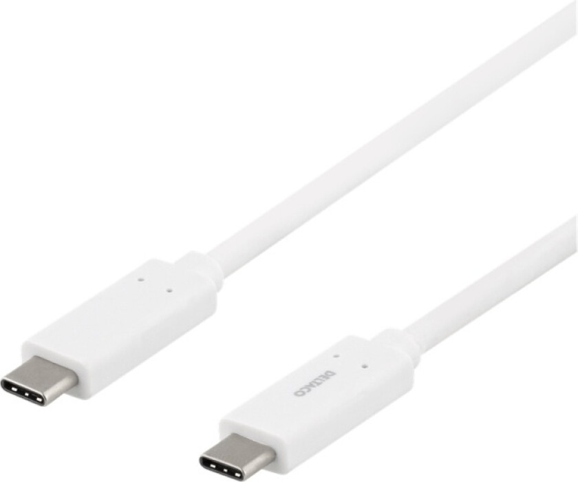 USB-C to USB-C cable, 1m, 1.5A, , USB 3.1 Gen, E-Marker, white