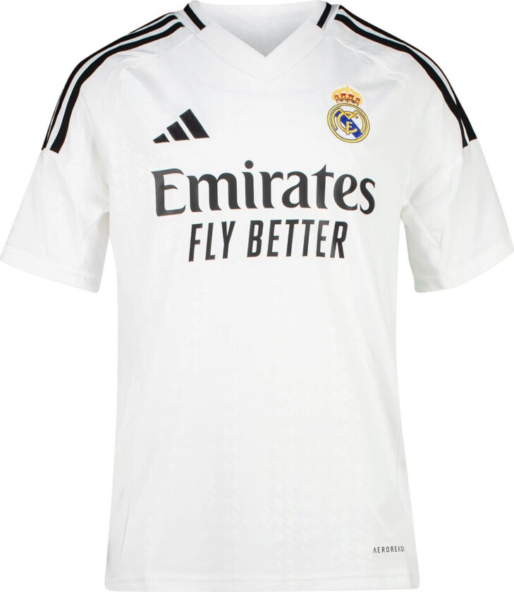 adidas Real Madrid Home Jersey 2024/25, fotballdrakt, junior White