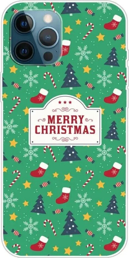 iPhone 15 Pro Fleksibelt Plast Jul Deksel - Merry Christmas - Juletema