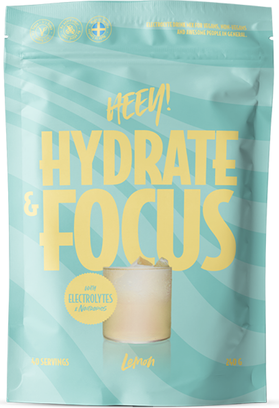 Hydrate & Focus Elektrolytter + LIons Mane Sitron 240 g
