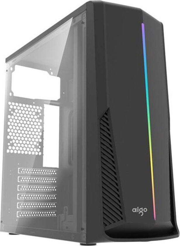 Aigo RAINBOW 6 computer case (black) - Kabinett - Desktop - Svart