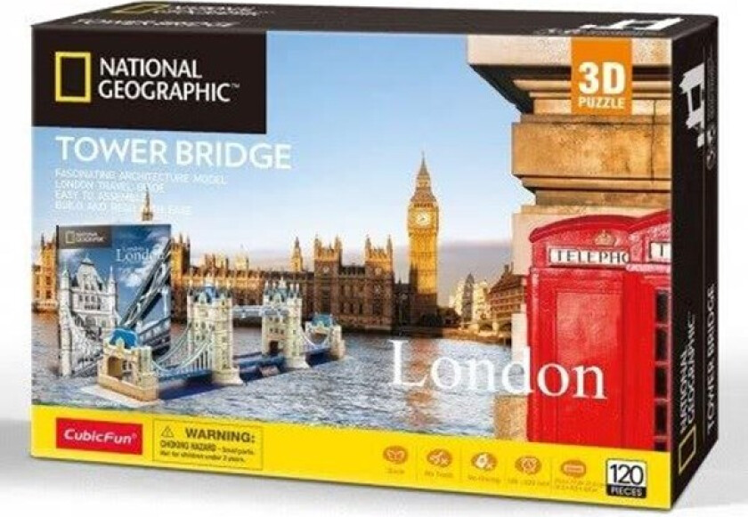 London: Tower Bridge (120) 3D Puslespill