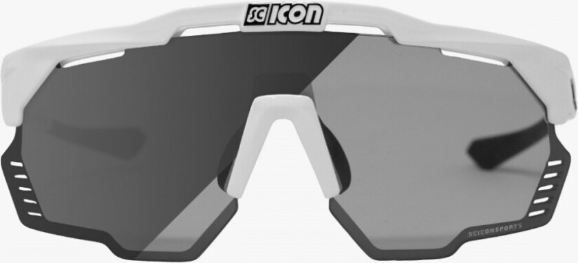 Aeroshade Kunken sykkelbriller White Gloss Photochromic