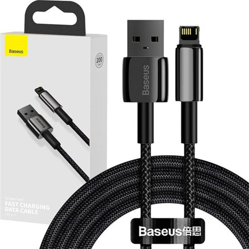 Tungsten Gold Cable USB to Lightning 2.4A 2m