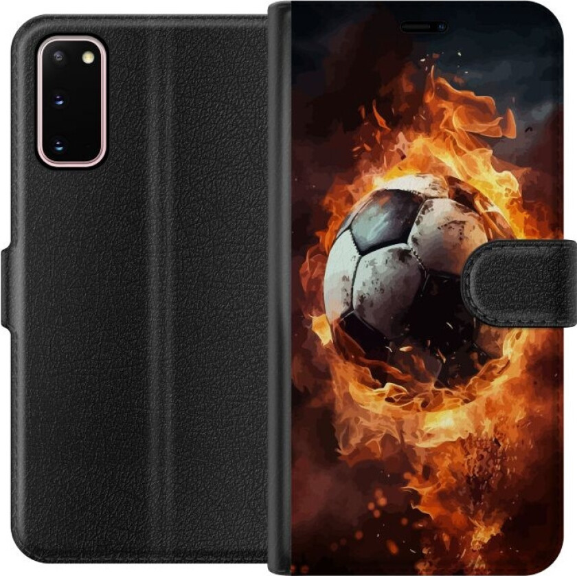 Lommeboketui til Samsung Galaxy S20 med Fotball motiv