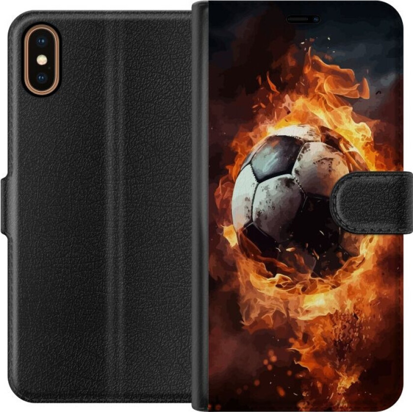 Lommeboketui til Apple iPhone X med Fotball motiv