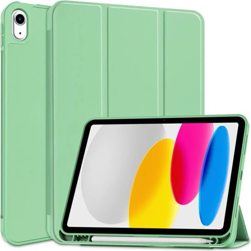Tech-Protect iPad 10.9" (2022) SC Deksel m. Apple Pencil Holder - Matcha Grønn