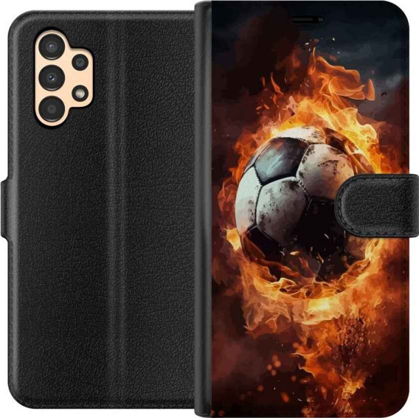 Lommeboketui til Samsung Galaxy A13 med Fotball motiv