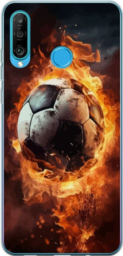 Mobildeksel til Huawei P30 lite med Fotball motiv