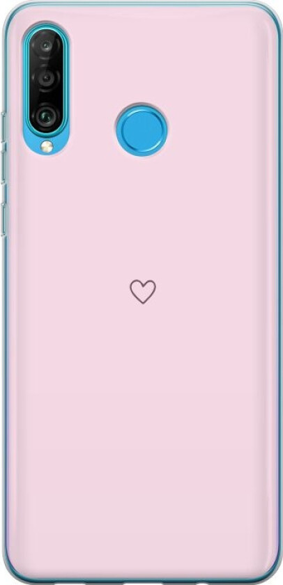 Mobildeksel til Huawei P30 lite med Hjerte motiv