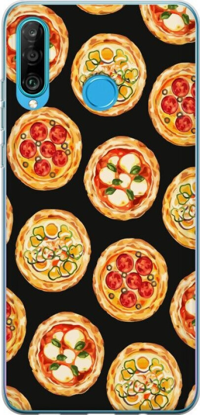 Mobildeksel til Huawei P30 lite med Pizza motiv