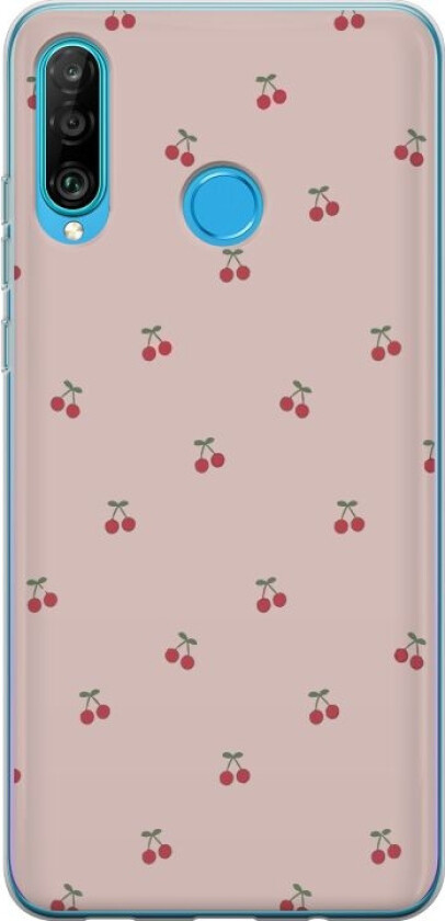 Mobildeksel til Huawei P30 lite med Kirsebær motiv