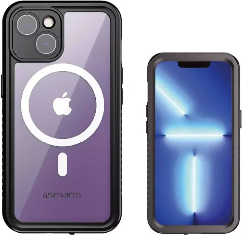 4smarts Active Pro Ultimag STARK - iPhone 14 Vanntett Deksel - Svart