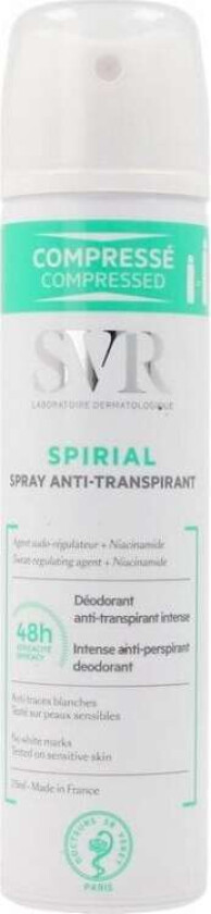 Spirial antiperspirant spray 75ml - Lang holdbarhet!